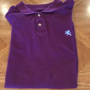Express men’s purple polo with blue lion
